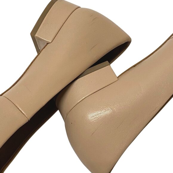 Tory Burch Chelsea 25mm Ballet Flats Pumps Leather Nude Dusty Pink Women’s 6.5M - Picture 7 of 11